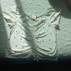 Size 14  Girls Strawberry Shirt