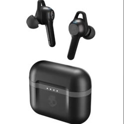 Skullcandy Indy Evo Black In-Ear Audio, Bluetooth Wireless Earbuds - Supreme Sound, 30 Hours Charging, Tile Technology