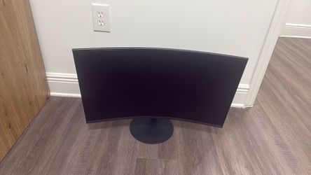 Curved Samsung monitor