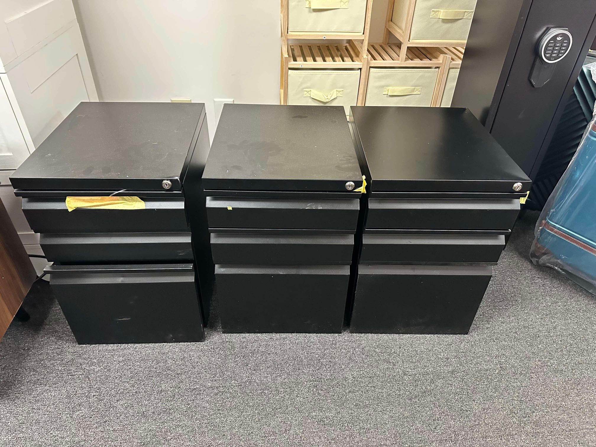 3 Drawer File Cabinet with Lock Mobile File Cabinets($55each)