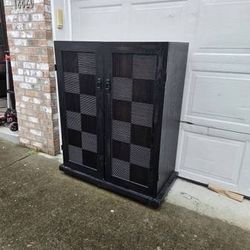 Exotic Retreat Compressed Wood Cabinet Den Mateo Style TV Cabinet or Armoire wit