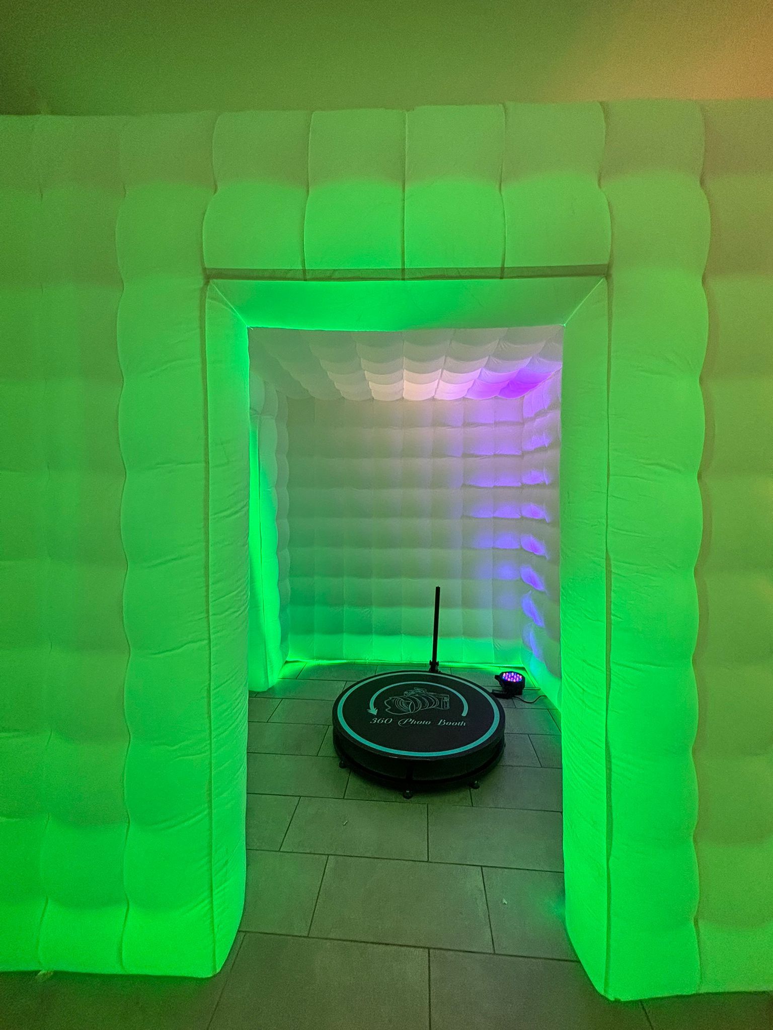 360 Photo Both And Inflatable Tent With Led And Cash Cube