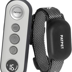 PATPET Dog-Shock-Collar with Remote for Small-Medium-Large Dogs - 3 Safe Training Modes, Rechargeable Waterproof Dog Training Collar for Dogs (8-120 l