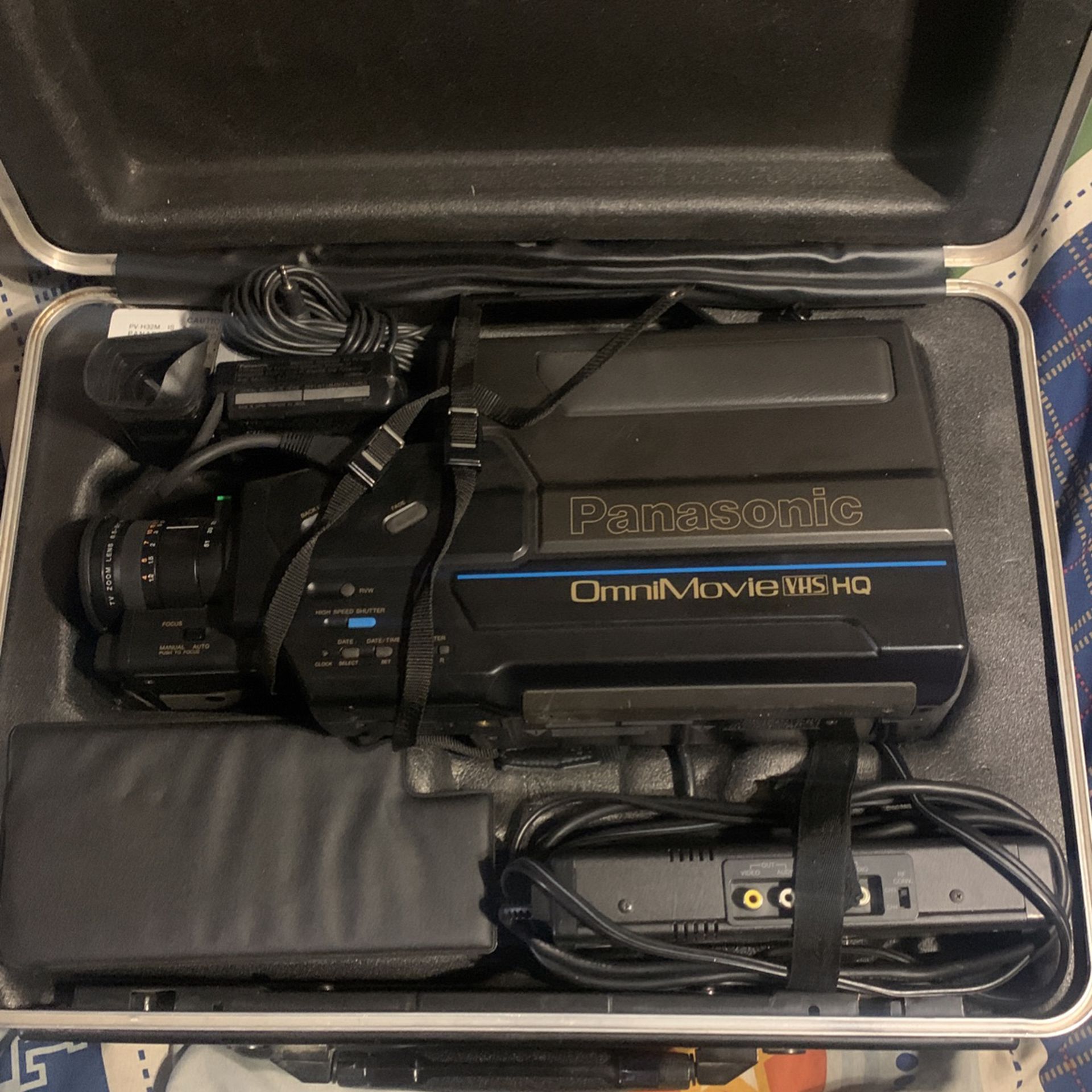 Video Camera Vintage With Carrying Case