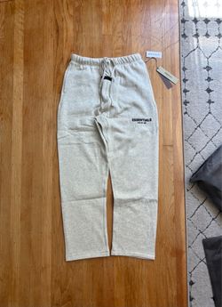Fear of god essentials sweats light oatmeal uncuffed s22