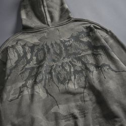 NEW Darc Sport WOODLAND CAMO WLVS  "PIERCE" HOODIE [XL] VINTAGE