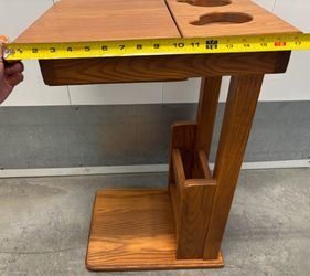 Older Style Wooden Storage Desk w/cup holders
