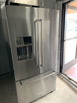 Kitchen aid French door in stainless steel