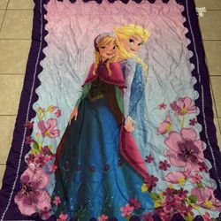 Little Girls, Queen Size Comforters, Sheet, And Sleeping Bag