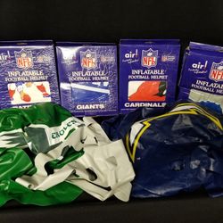 6 Air Leaders Giant Inflatable Football NFL Team Helmets Eagles Chargers Lions Giants Cardinals New