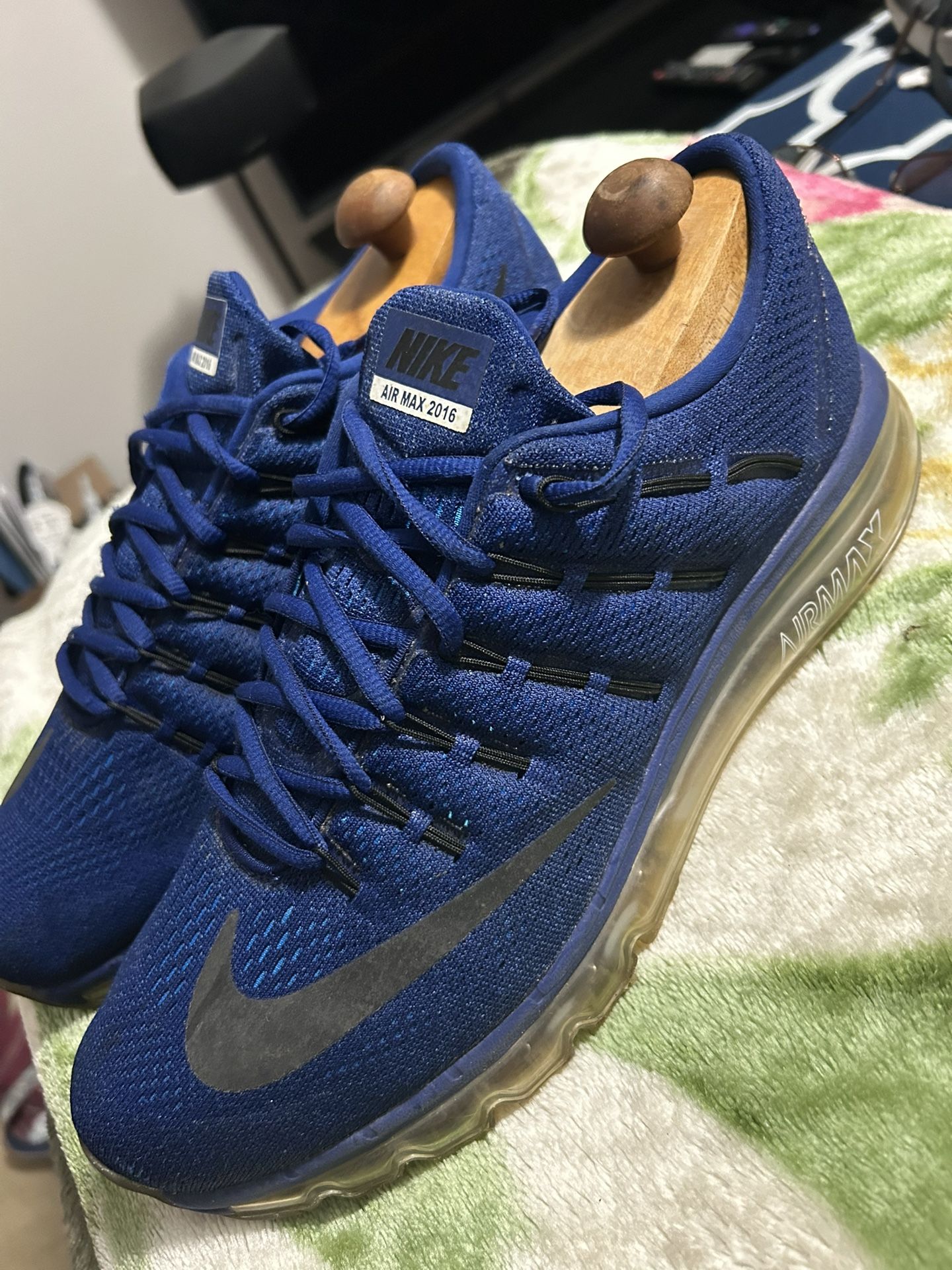 Nike Air Max 2016 360 Deep Royal Blue Men’s Size 11.5 Athletic Running Shoes