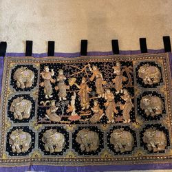 Kalaga tapestry Elephant animal 12 embroidery $220