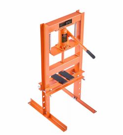 Hydraulic Shop Press, 6 Ton H-Frame Hydraulic Garage/Shop Floor Press, Adjustable Shop Press with Press Plates