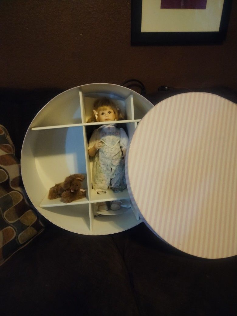 Porcelain Doll w Box