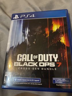 Call Of Duty Black Op7 with digital pass to upgrade to ps5