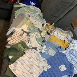 Over 60 Pieces Like New Baby Boy 6-12 Months Clothes 