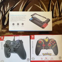 Nintendo Switch Controllers & Case/Screen Protector