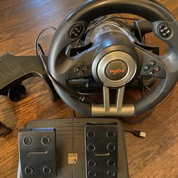 V3PRO Steering Wheel + Pedals – Compatible with PC/Console