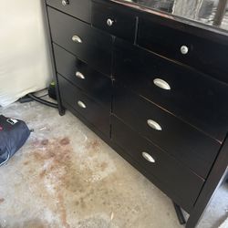 Solid Black Dresser