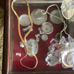 Long Rope Gold Tone Necklace  Costume 