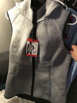 Vest black and gray color.