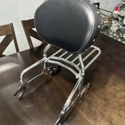 Indian Challenger Passenger Backrest With Luggage Rack