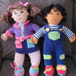Excellerations® Boy and Girl Dressing Dolls - Set of 2