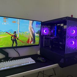 Black Gaming Pc Computer Desktop 