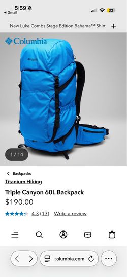 Columbia Titanium 60L Backpack