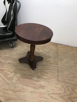 Small round table for plants
