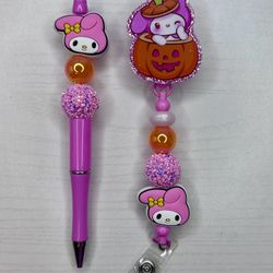 MELODY BADGE REEL & PEN SET