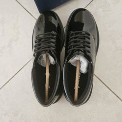 Men's High Gloss Black Bates Shoes