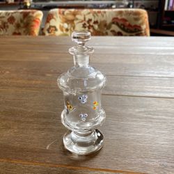 Perfume Bottle Hand painted Antique 