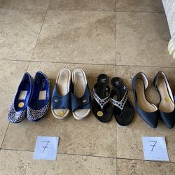 Sandals , Flats , Sizes 7, 7.5 , 8