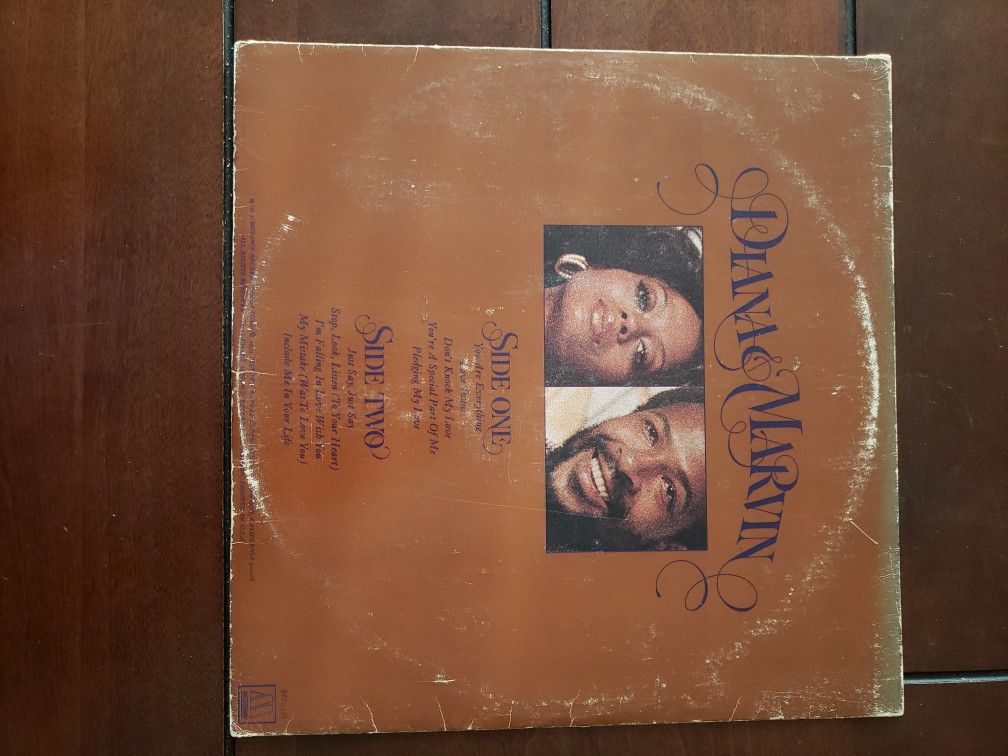 Marvin Gaye And Diana Ross 1973 Motown Vintage Vinyl Record Album Lp Soul