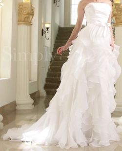 Wedding Gown/dress Size 2 With Veil