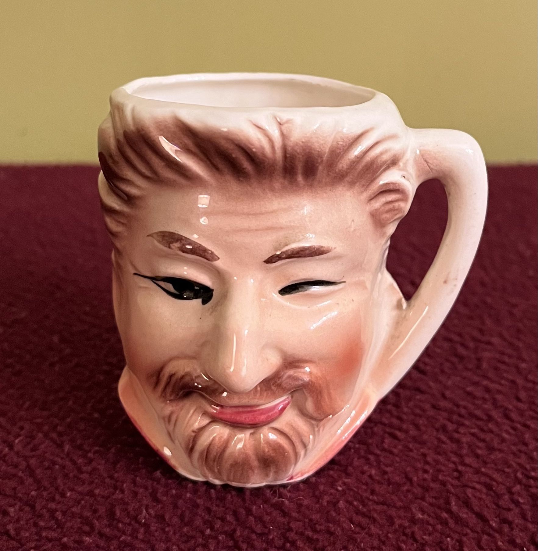 Vintage MCM Mini Toby Mug Winking Man