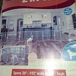 Carlson 2 in 1 plastic gate and pet pen