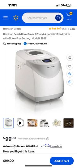 Hamilton Beach Bread Maker