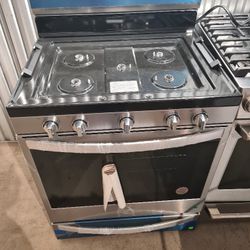 27"Brand New Whirlpool 5 Burner Gas Stove Stainless Steel