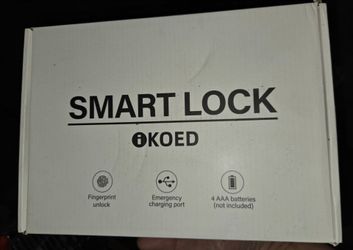 Tuya Smart Biometric Fingerprint Door Lock Handle – Keyless Entry (Open Box)