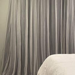 Black out grey and sheer curtains