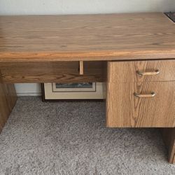 Large VINTAGE WOODEN DESK 