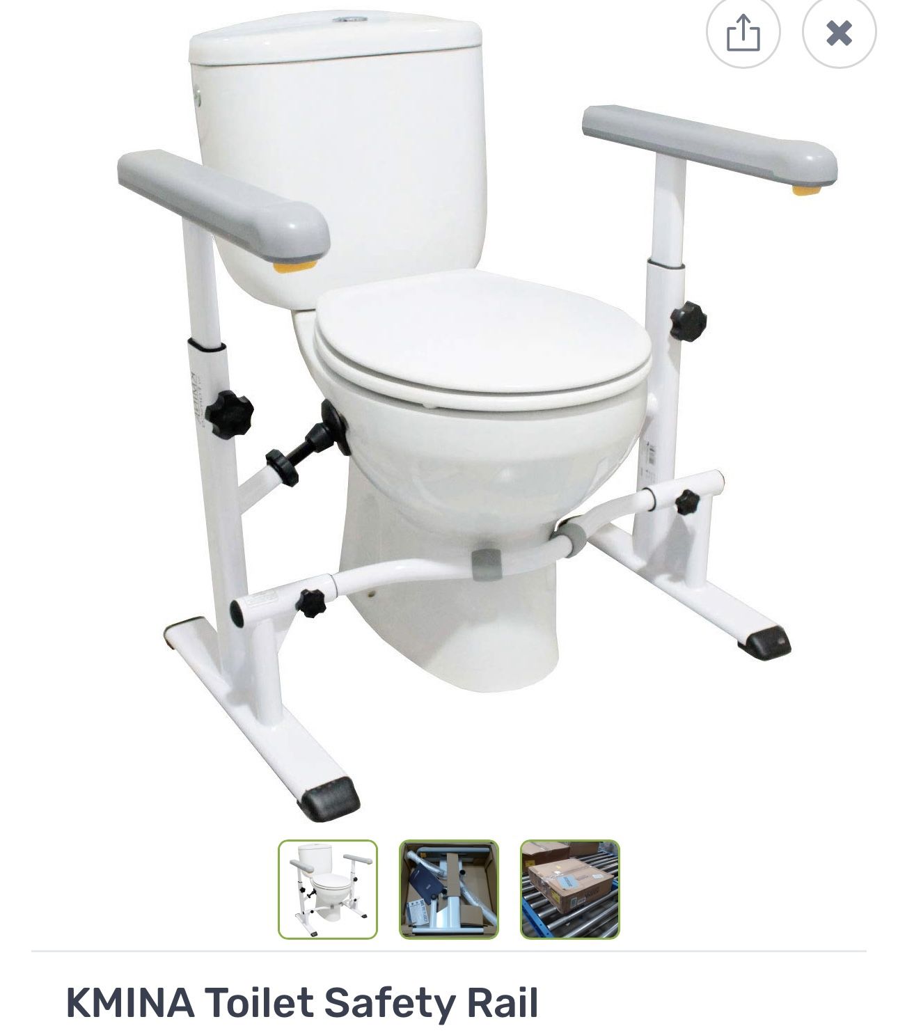Toilet Safety Rail. NEW