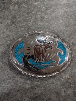 Turquoise belt buckle