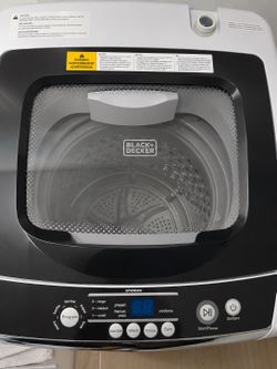 Black+Decker Portable Washing Machine – Like New! Used only once and in excellent condition. Works perfectly and is ready to use.