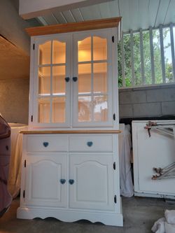 Whites China cabinet with light