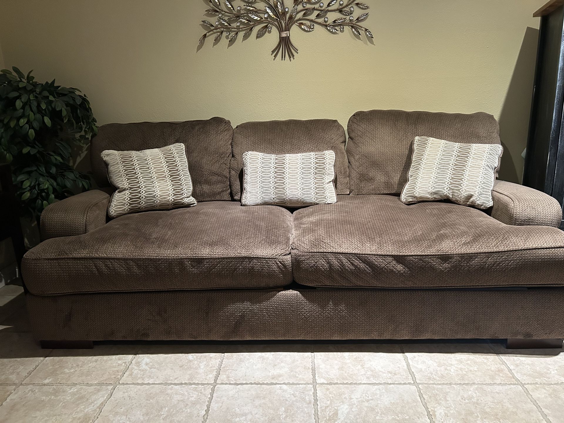 Cozy Brown Couch!