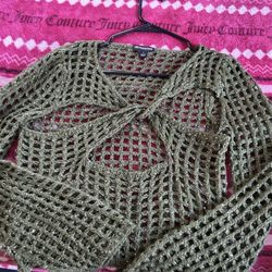 Cropped Crochet Shirt 