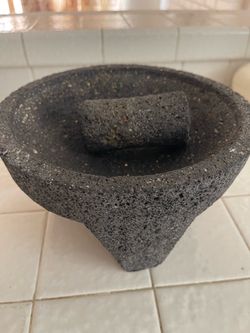 Volcanic Stone Mortar and Pestle Set